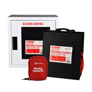 FAO Bleeding Control Cabinet with Multiple Victim Kits for CA Regulation AB2260