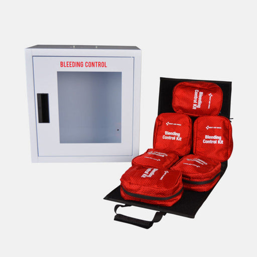 FAO Bleeding Control Cabinet with Multiple Victim Kits for CA Regulation AB2260