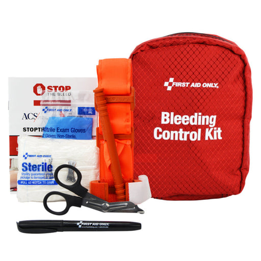 First Aid Only CA AB2260 Bleeding Control Kit | Fabric Pouch