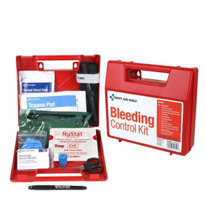 First Aid Only Bleeding Control Wall Station | Deluxe Trauma Kit
