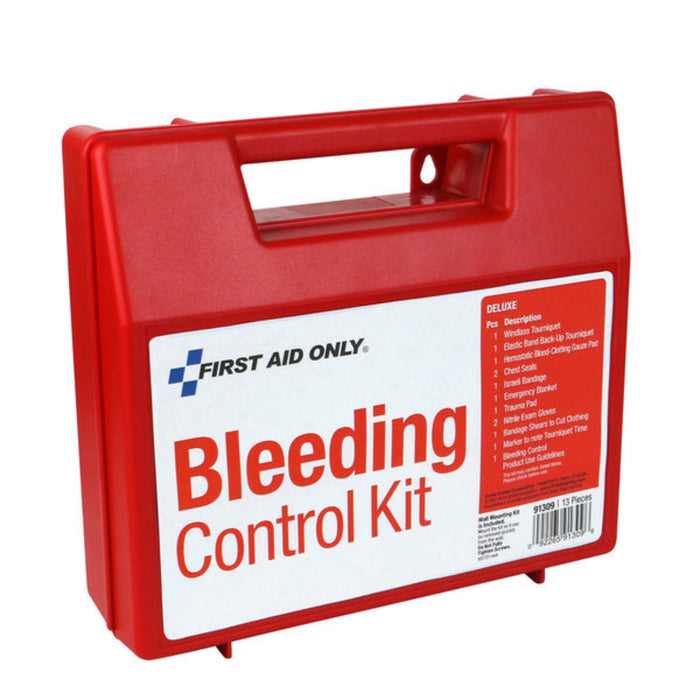First Aid Only Bleeding Control Wall Station | Deluxe Trauma Kit