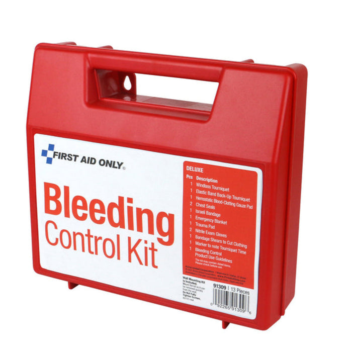 First Aid Only Bleeding Control Wall Station | Deluxe Trauma Kit