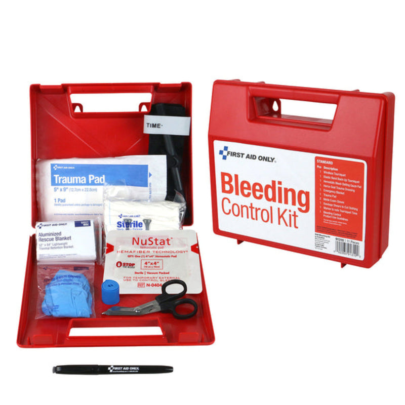 Trauma Bleeding Control First Aid Only Bleeding Control Wall Station | Standard Trauma Kit ...