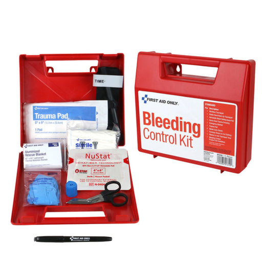 First Aid Only Bleeding Control Wall Station | Standard Trauma Kit
