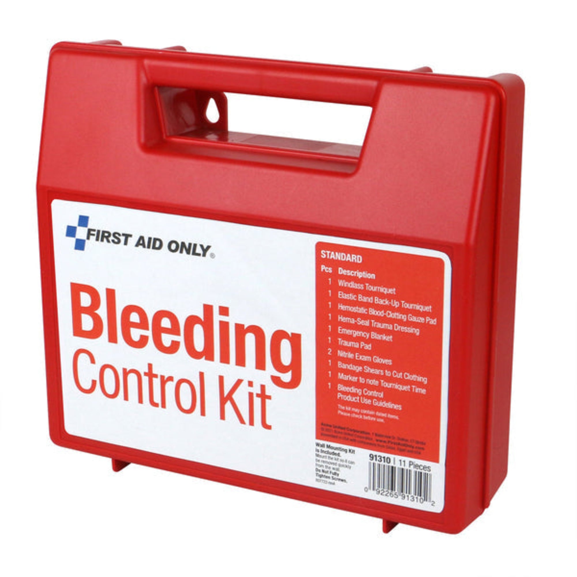Trauma Bleeding Control First Aid Only Bleeding Control Wall Station | Standard Trauma Kit ...