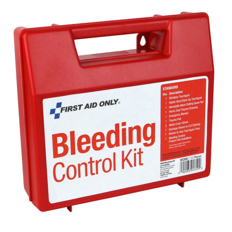 Trauma Bleeding Control First Aid Only Bleeding Control Wall Station | Standard Trauma Kit ...