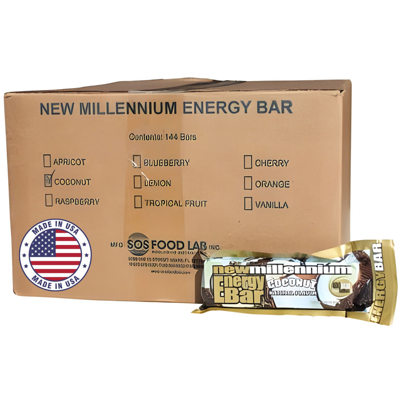 Millennium Energy Bars – 400 Calorie Survival Rations (Case of 144)
