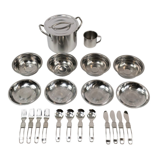 Emergency Zone 4-person stainless steel cooking set