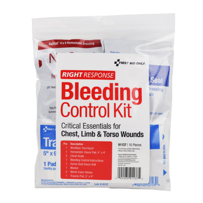 First Aid Only Critical Essentials Bleeding Control Kit