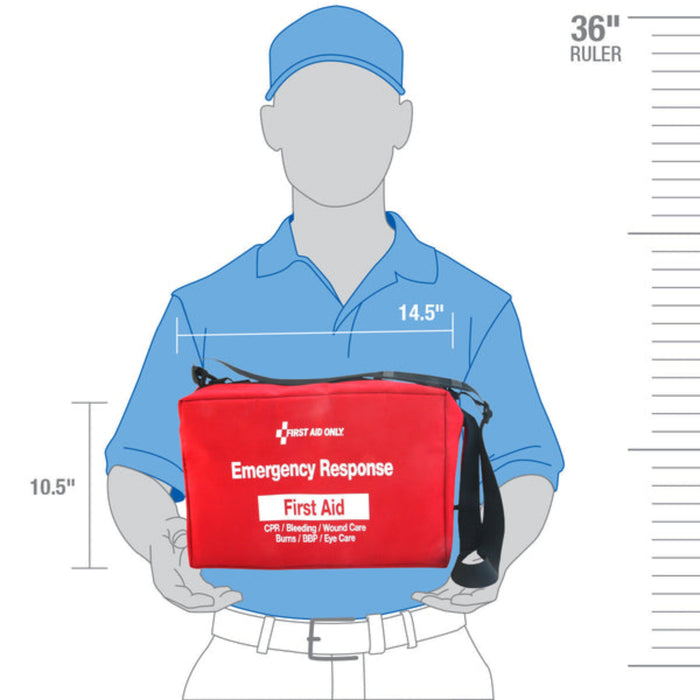 First Aid Only Emergency Response Bag | Modular Treatment Packs
