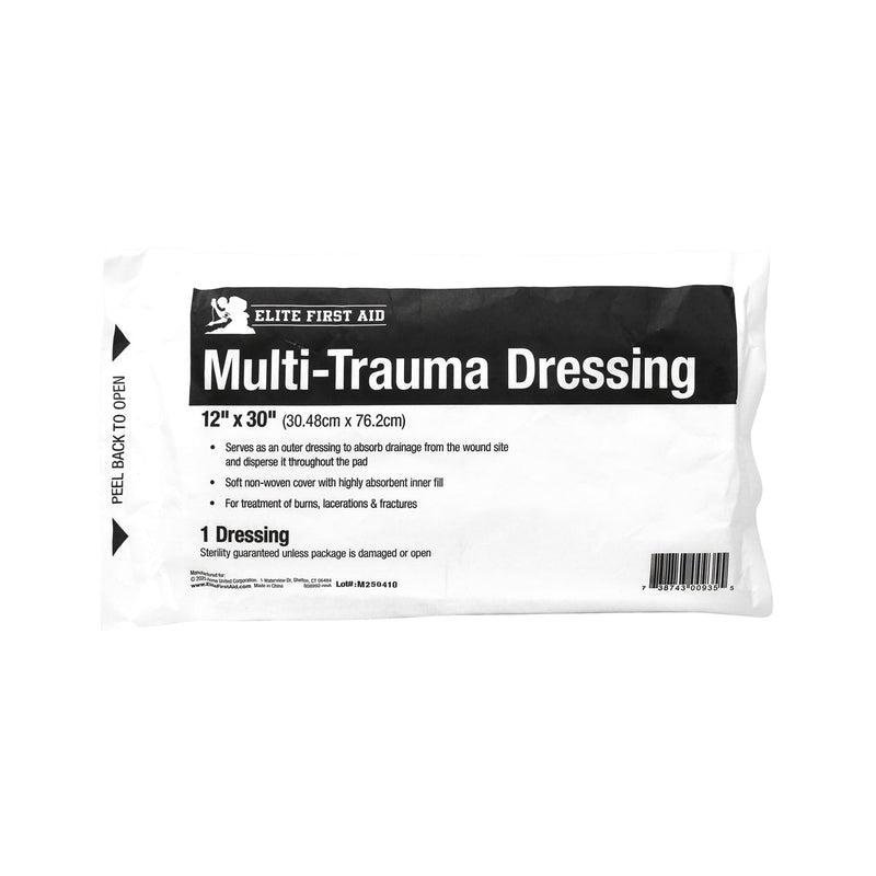 Elite First Aid Multi-Trauma Bandage 12″x 30″ - Pack of 25