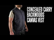 Rothco Concealed Carry Backwoods Canvas Vest | CCW Vest