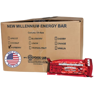 Millennium Energy Bars – 400 Calorie Survival Rations (Case of 144)