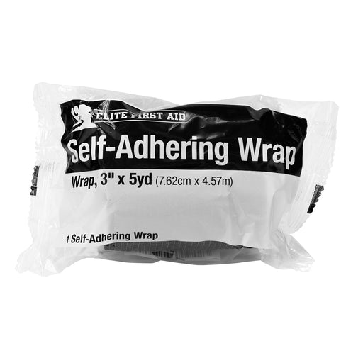 Elite First Aid Elastic Self-Adhesive Bandage 3" Black | (24 Pack)