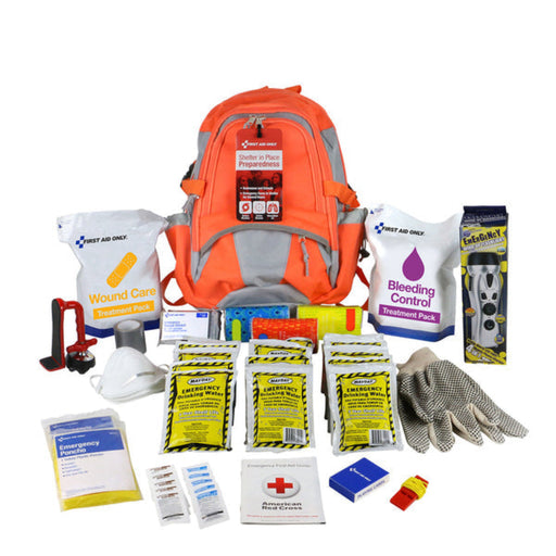 First Aid Only Shelter in Place Emergency Backpack | For 20 People