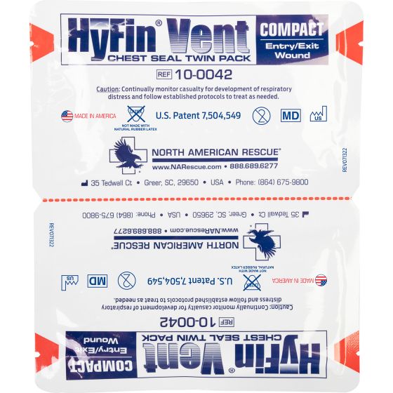 HyFin Vent Chest Seal Compact – Twin Pack
