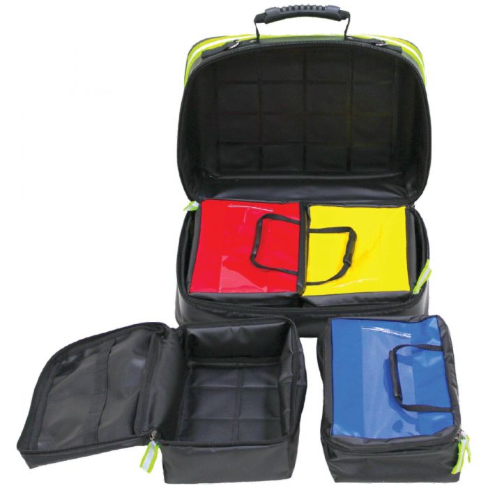 Kemp USA Fluid-Resistant Tarpaulin Responder Bag with Medication Pouches