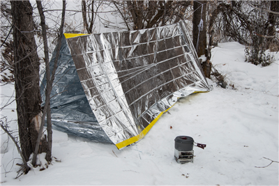 Reflective Tube Tent - Emergency Zone
