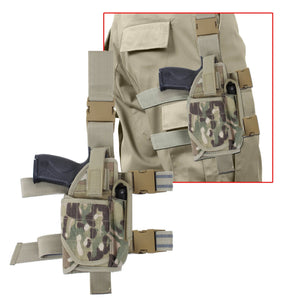 Rothco Deluxe Adjustable Drop Leg Holster – Universal Thigh Rig with Mag Pouch