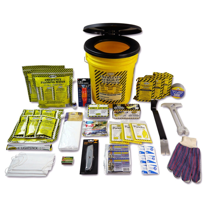 Deluxe Emergency Bucket Kit - (3 Person Kit) - MayDay Industries