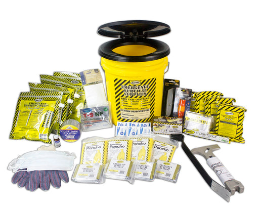 Deluxe Emergency Bucket Kit - (4 Person Kit) - MayDay Industries