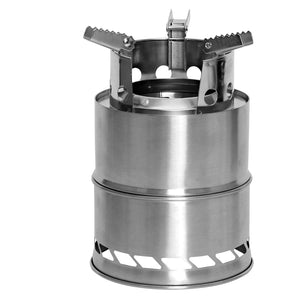 Rothco Stainless Steel Portable Camping Stove – Multi-Fuel Folding Survival Stove
