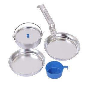 Rothco 5-Piece Aluminum Mess Kit – Lightweight Nesting Camping Cookware