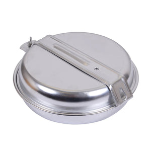 Rothco Deluxe 5-Piece Stainless Steel Mess Kit – Heavy-Duty Field Cookware