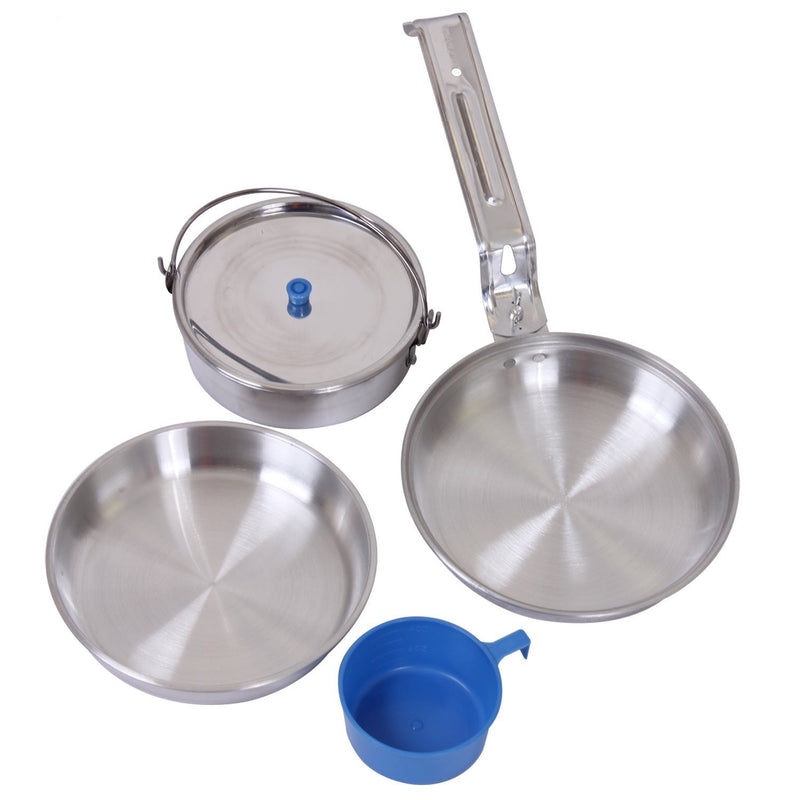 Rothco Deluxe 5-Piece Mess Kit | Polished Aluminum Cookware