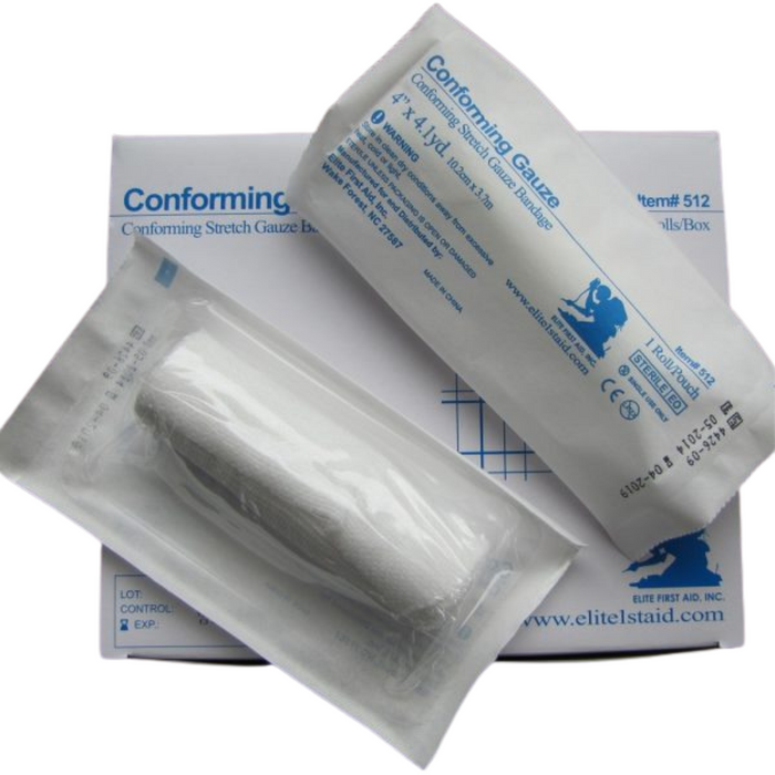 Conforming Gauze Bandages 4 x 4.1 yards - 24 Rolls