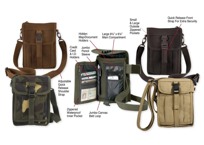 Rothco Canvas Travel Portfolio Bag