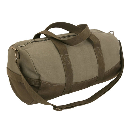 Rothco Two-Tone Canvas Duffle Bag With Brown Bottom  | Luminary Global