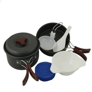 Mountain Meal Mess Kit – 8-Piece Compact Anodized Aluminum Cook Set