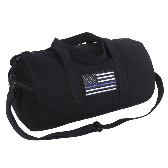 Rothco Thin Blue Line Canvas Shoulder Duffle Bag | Luminary Global