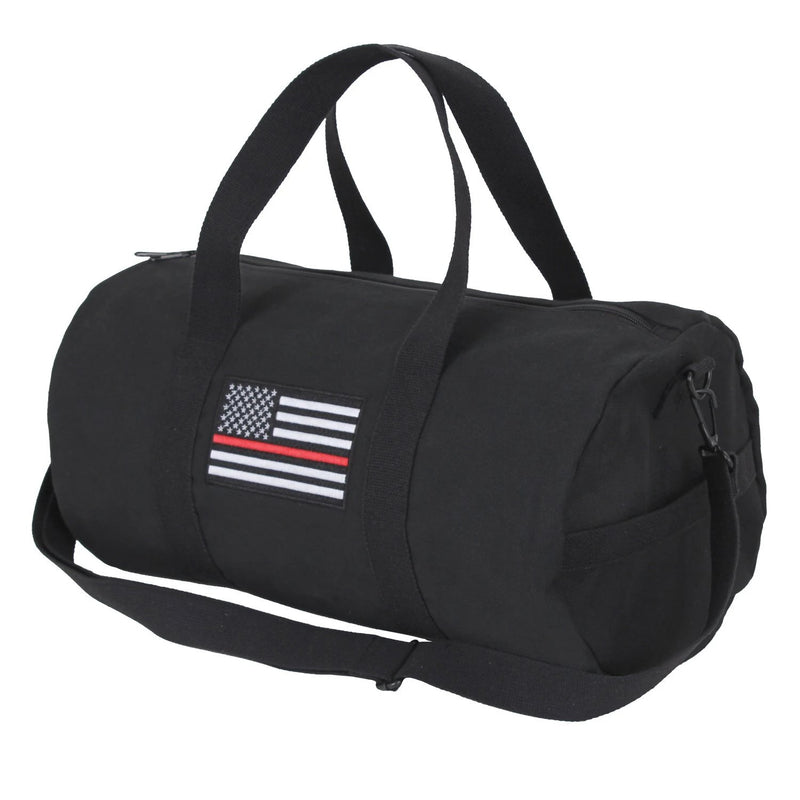 Rothco Thin Red Line Canvas Duffle Bag | 19-Inch Shoulder Bag