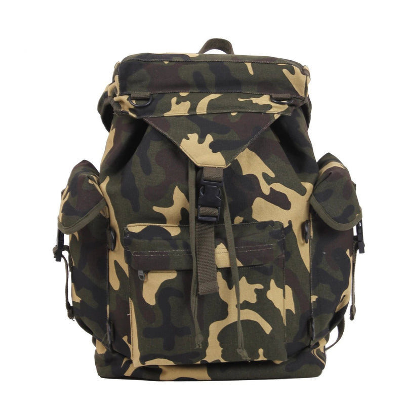 Rothco Canvas Outdoorsman Rucksack | Heavyweight Hiking Backpack
