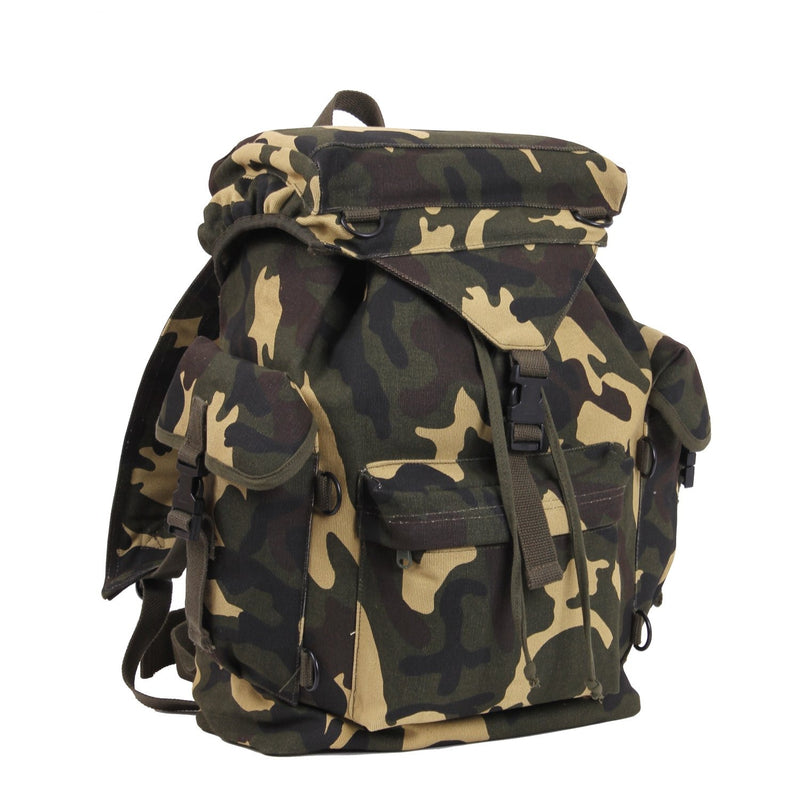 Canvas Rucksack Rugged Rothco Canvas Outdoorsman Rucksack | Heavyweight Hiking Backpack — Luminary