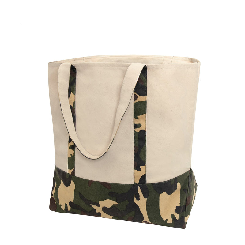 Rothco Large Camo Canvas Tote Bag | 60L Heavy-Duty