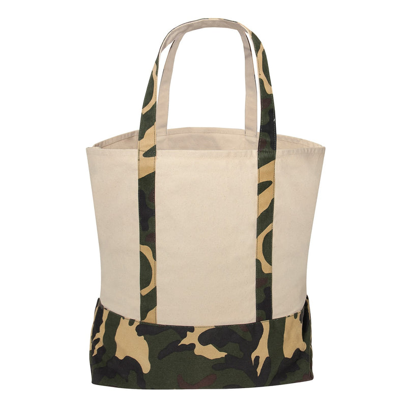 Rothco Large Camo Canvas Tote Bag | 60L Heavy-Duty