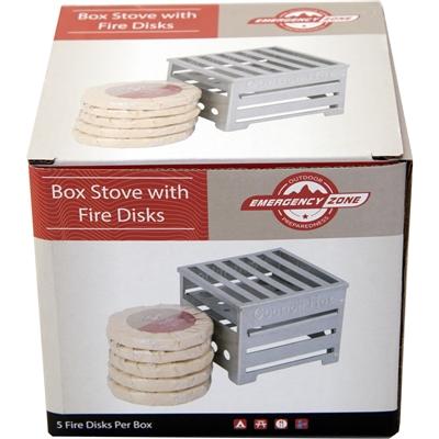 Box Stove with 5 Fire Discs - Emergency Zone