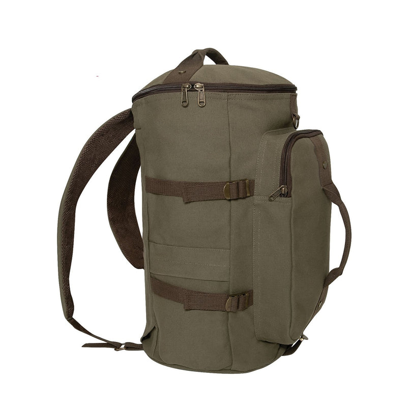 Rothco Convertible Canvas Duffle / Backpack (19-Inch, 30L)