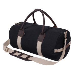 Rothco Canvas & Leather Gym Duffle Bag – 19” Vintage Weekender