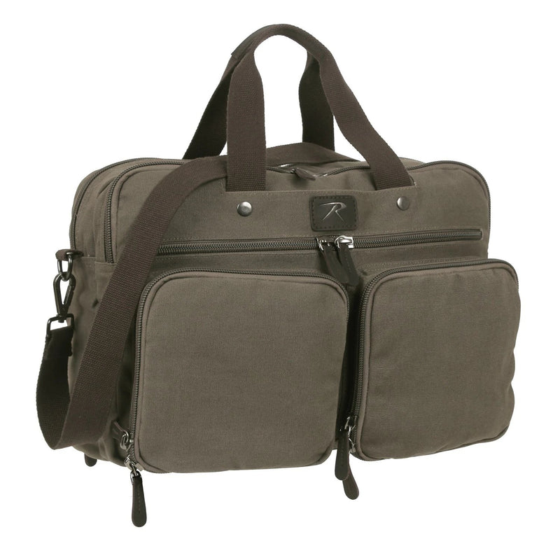 Rothco Canvas Briefcase Backpack | 3-Way Convertible Carry
