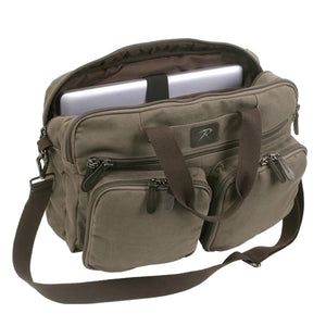 Rothco Canvas Briefcase Backpack – 3-Way Convertible Hybrid Bag