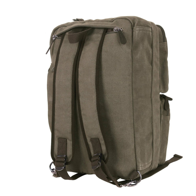 Rothco Canvas Briefcase Backpack | 3-Way Convertible Carry