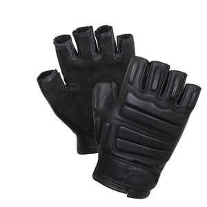Rothco Fingerless Padded Tactical Gloves – Genuine Cowhide Leather