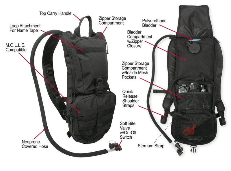 Rothco Rapid Trek Hydration Pack | 3L MOLLE Compatible