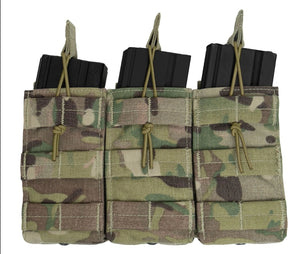 Rothco MOLLE Open Top Triple Mag Pouch – High-Speed Bungee Retention