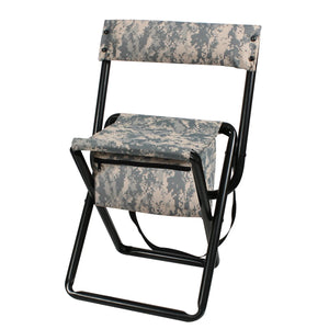 Rothco Deluxe Folding Stool with Pouch – Heavy-Duty Portable Seating