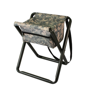 Rothco Deluxe Stool with Pouch – Heavy-Duty Portable Field Seating